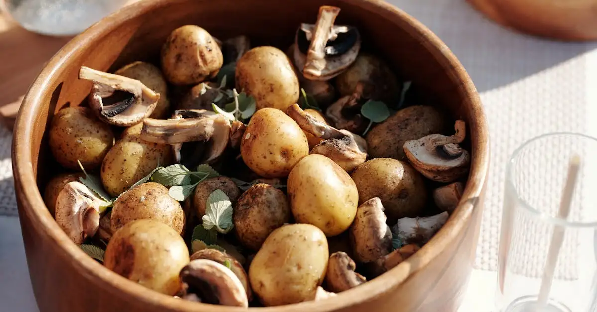 Gebakken aardappelen met champignons recept | Makkelijk & Snel